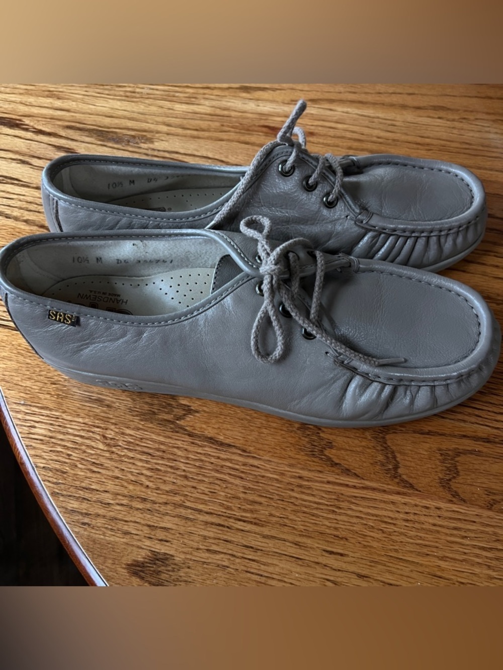 SAS Shoes Oxford Women’s 10.5 Bounce Mocha Tan Leather Comfort Lace-Up USA - Picture 5 of 7